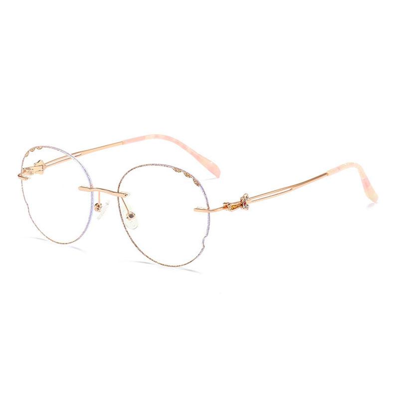 New anti-blue light, girls' trend fashion flat glasses, oval face frame fashion sunglasses sunglasses