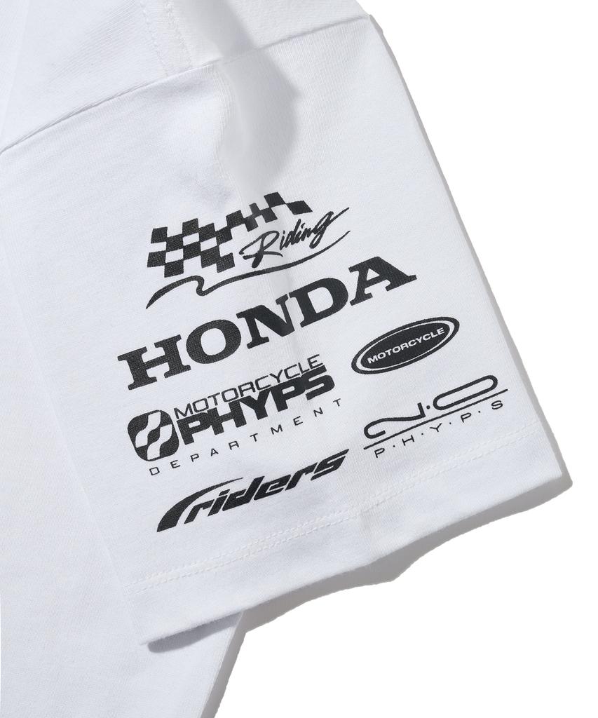 PHYPS MOTORCYCLE Womens Wing Collect Logo Short Sleeve White