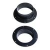 Black Ventilation Pipe Joint ABS Exhaust Pipe Connector Wall Flange Connector  Ventilation Pipe
