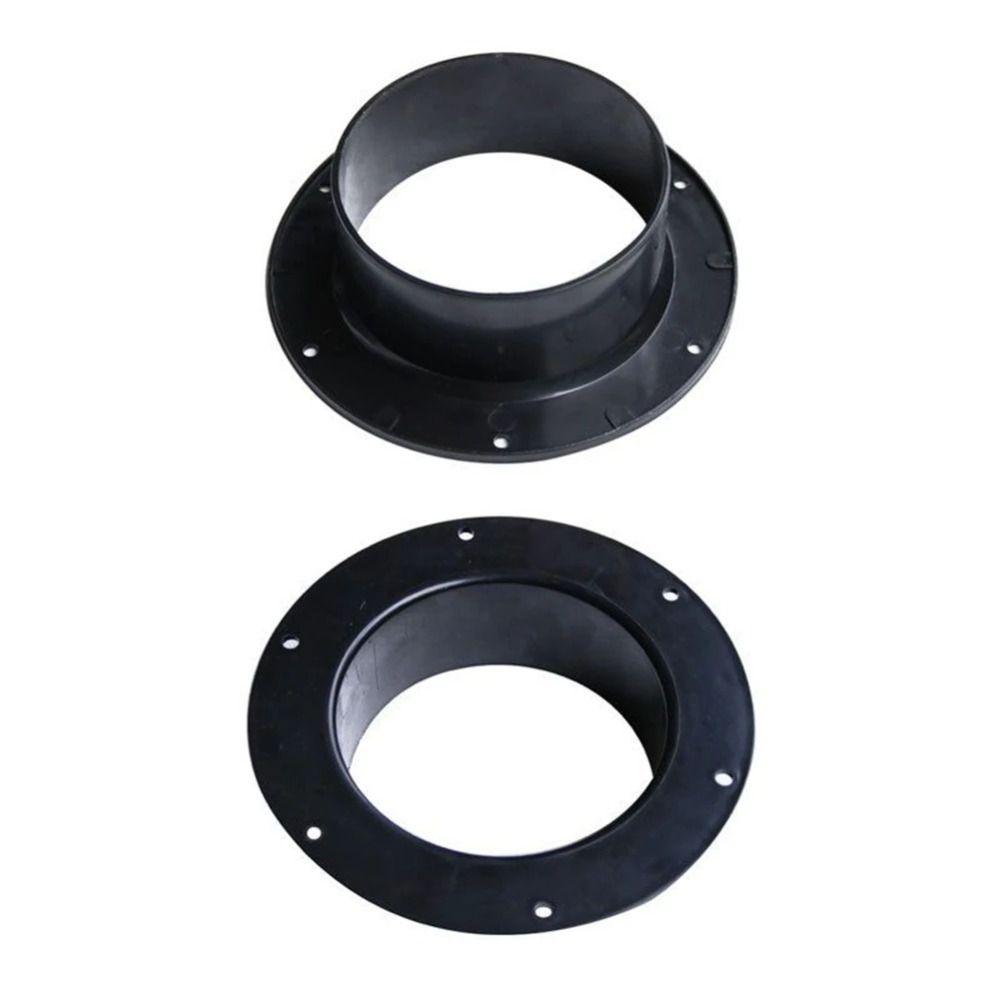 Black Ventilation Pipe Joint ABS Exhaust Pipe Connector Wall Flange Connector  Ventilation Pipe
