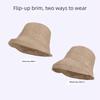 Solid Color Summer Sun Hat Wide Brim Sunshade Hat Fashion Sunscreen Visor Cap  Hiking