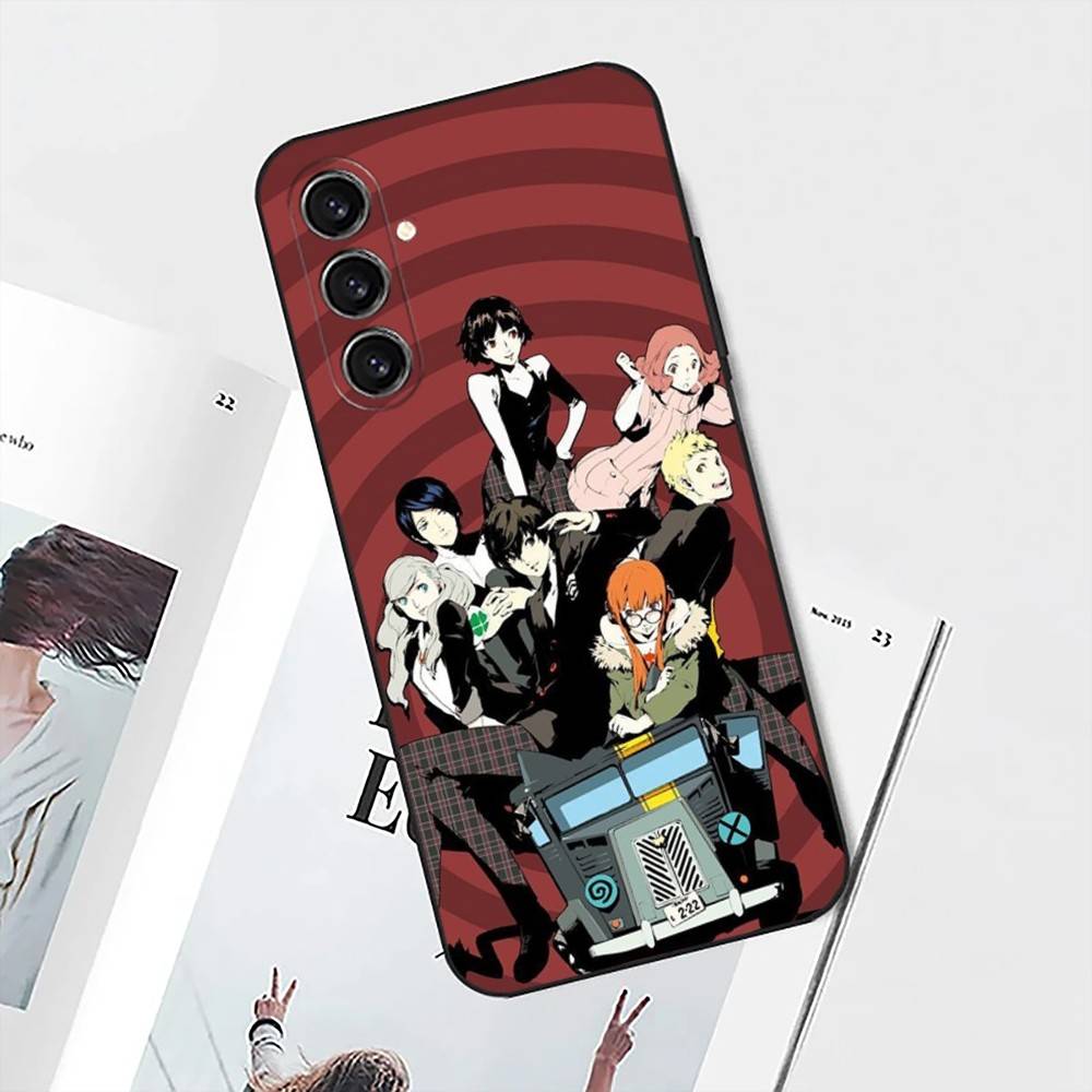 Game P-Persona 5 Phone Case For Samsung S25,S24,S21,S22,S23,S30,Ultra,S20,Plus,Fe,Lite,Note,10 Black Soft Shell