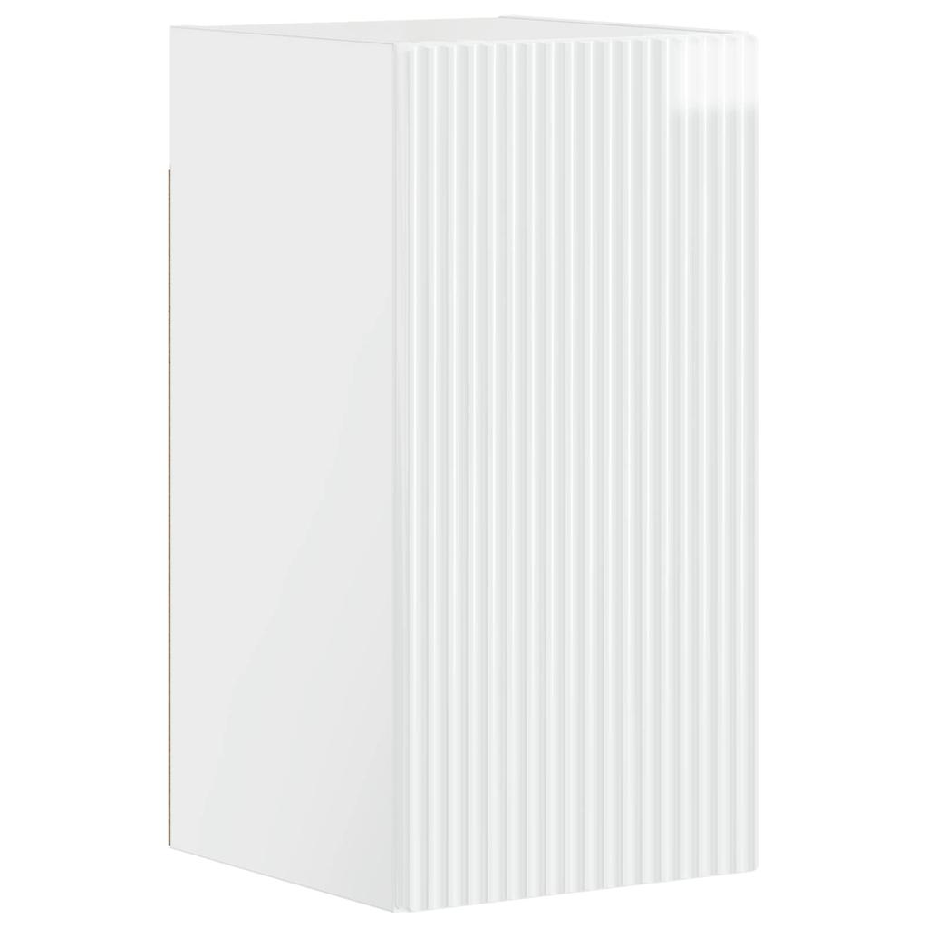 Bathroom Wall Cabinet ARNHEM High Gloss White 30 X 31 X 59 Cm