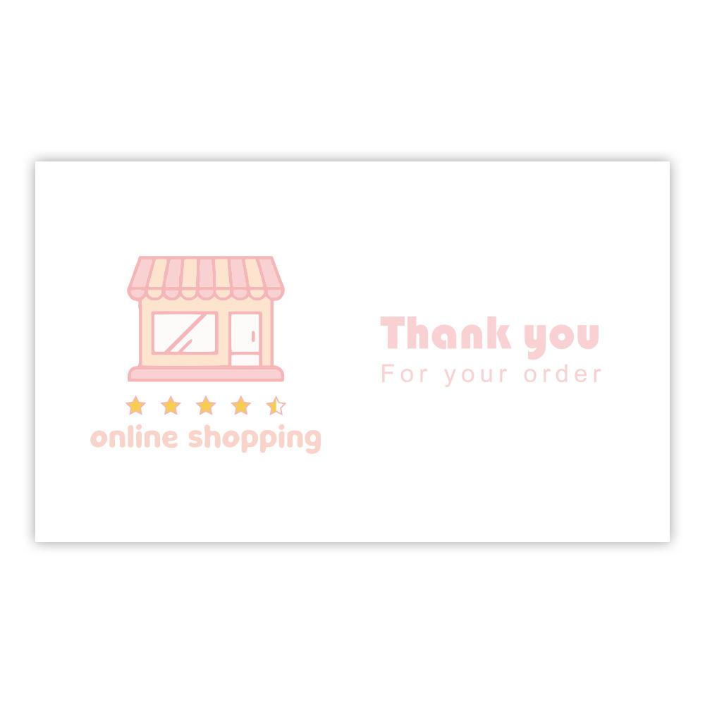 30 Pcs White Thank You Card Thank You For Your Order Card Praise Labels For Small Businesses Decor For Small Shop Gift Packet
