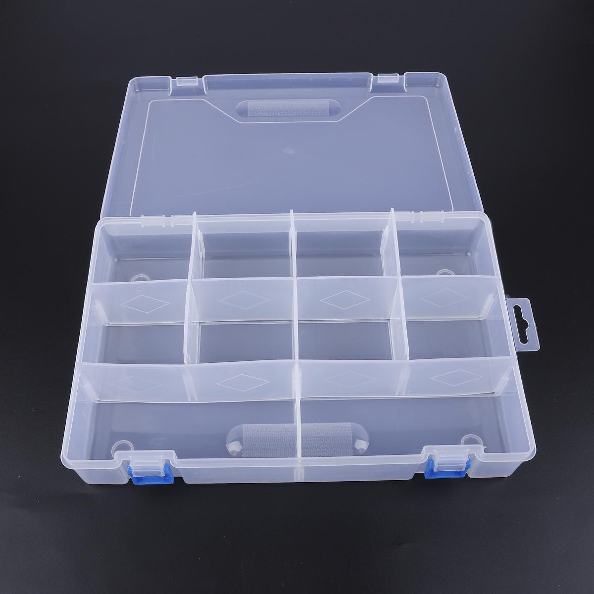 

10 Отделений Регулируемый Практичный Органайзер для Колец с Бусинами Коробка для Презентации и Хранения Ювелирных Изделий 29.5X20X6CM