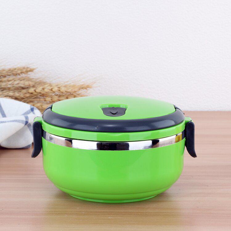 Stainless Steel Multi-layer Insulated Bento Box for Students and Office Use