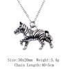 Vintage Animal Pendant Necklace Cat Animal Charm Necklaces Forest Ocean Western Jewelry Gift For Making DIY