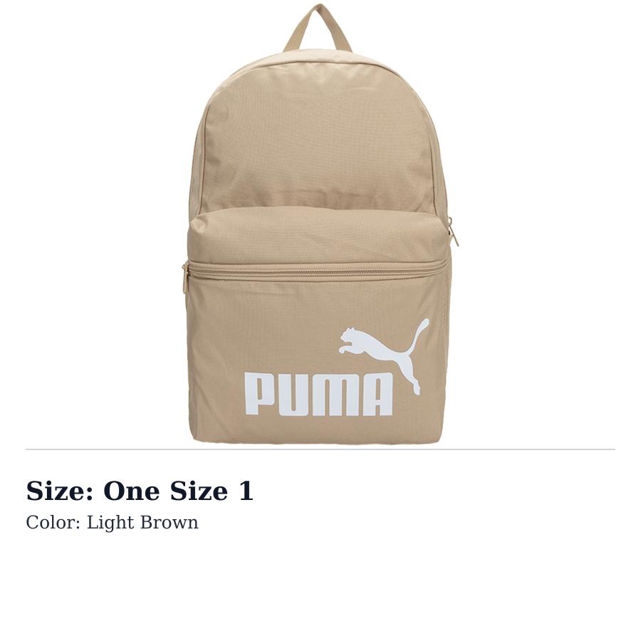 PUMA Polyester Backpack Regular Unisex Light Brown 079943-16 One Size 1