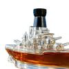 Vtipný karafa na whiskey ve tvaru francouzského buldočka, 350ml ručně foukaná skleněná láhev na alkohol, Nový dávkovač vína ve tvaru psa pro domácí bar, Dárek pro muže