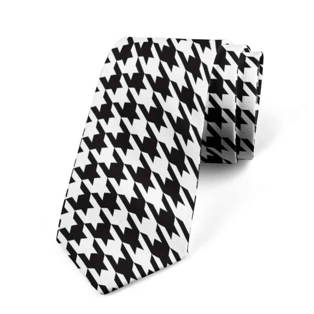 8cm Classic Tie Narrow Men Necktie Fashion Houndstooth Tie Unisex
