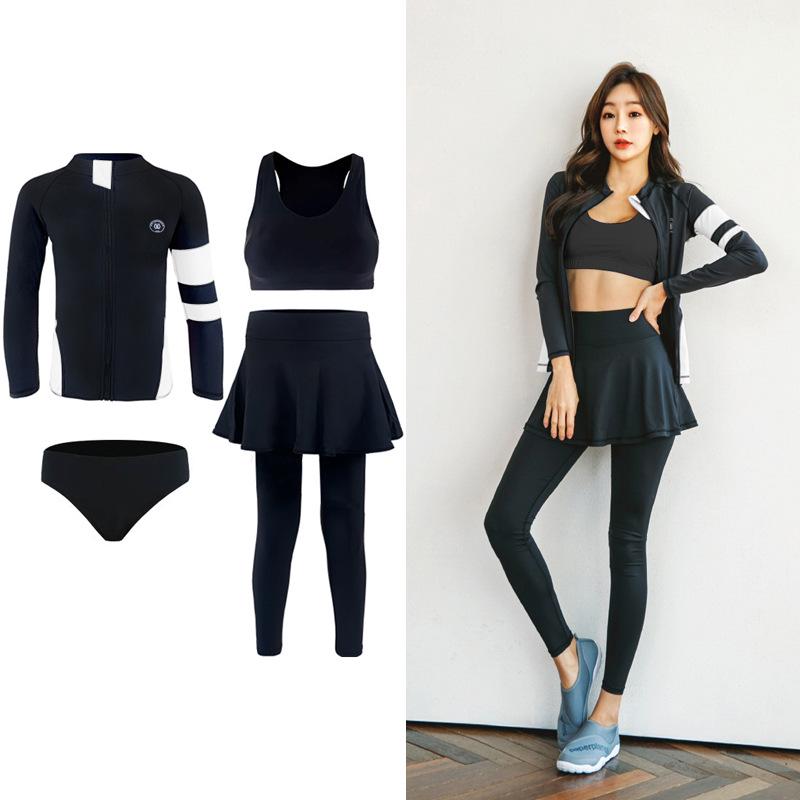 Unisex Korean Diving Suit: Zippered, Long Sleeve/Pants, Sun Protection, Quick Dry Jellyfish Snorkeling Outfit XL