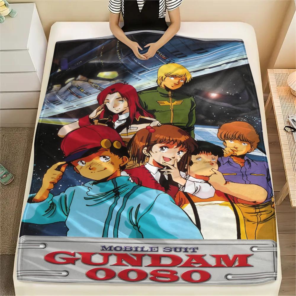 

Mobile Suit Gundam Retro Anime Blanket, Cozy Throw for Home Decor, Ideal Gift for Retro Anime Fans.chl 75x90cm