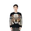 Burberry Bluze bărbătești Negre Gât rotund Moderat Regular 8049567