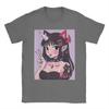 Anime Girl Kawaii Pastel Goth Aesthetic Edgy Satanic Waifu TShirts Unisex Round Collar T Shirts  Short Sleeve Tee Shirt Clothes