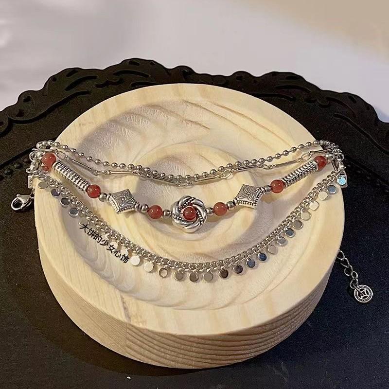 Miao Jiang Lotus Dance Ethnic Bracelet: 2023 New Chinese Style, Multi-layer Retro Beaded Jewelry for Women