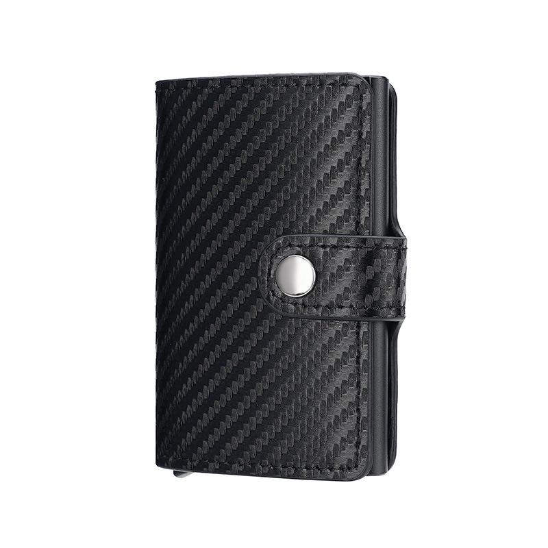 RFID Aluminum Alloy Credit Card Holder - Anti-Theft Pop-Up Design