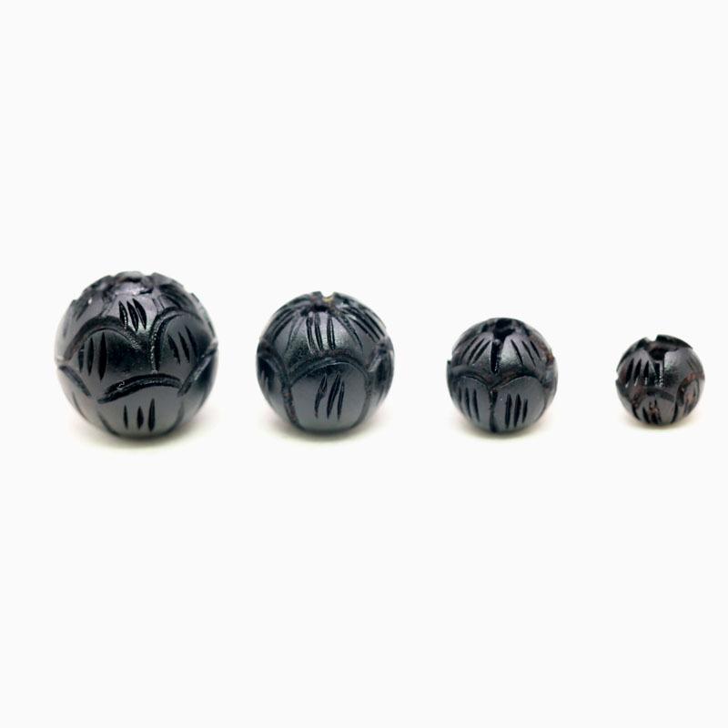 

Ebony Lotus Wood Beads for DIY Jewelry (6/8/10/12MM) 6MM Lotus