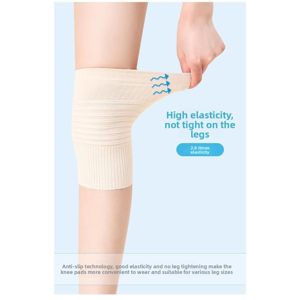 Cotton Knee Pads, Thin Design, Warm and Comfortable for Men and Women with Cold Legs, Air Conditioning, Sleeping, and Anti Cold Paint Cover