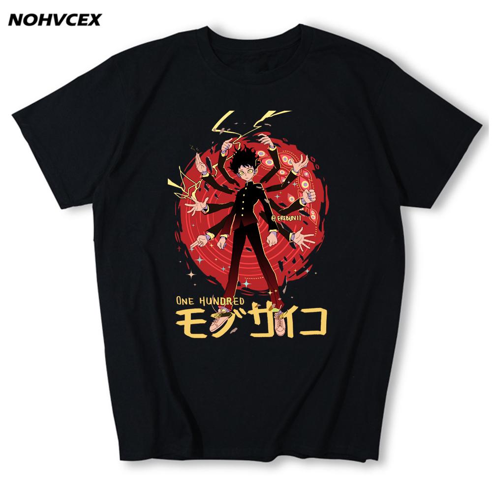 Trendy Manga Mob Psycho 100 T Shirt Men S Short Sleeves 100 Cotton Tee Top Anime L