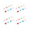 100pcs Crown Shaped Small Hair Claw Clips for Women Girls Cute Matte Colorful Strong Hold Tiny Hair Claw Clips