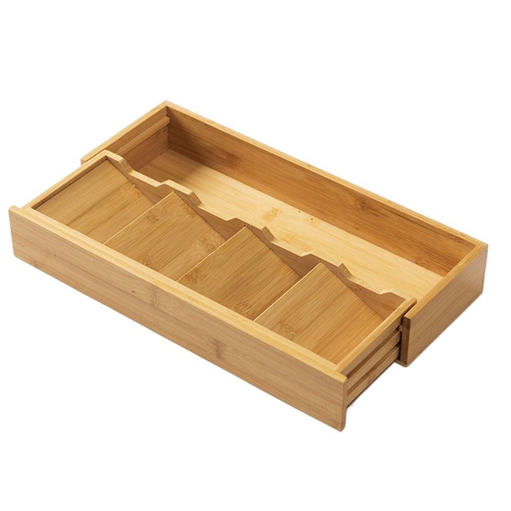 

Space Saving Kitchen Drawer Holder Expandable Cutlery Storage Rack Utensil Storage Box For Home Telescopic type