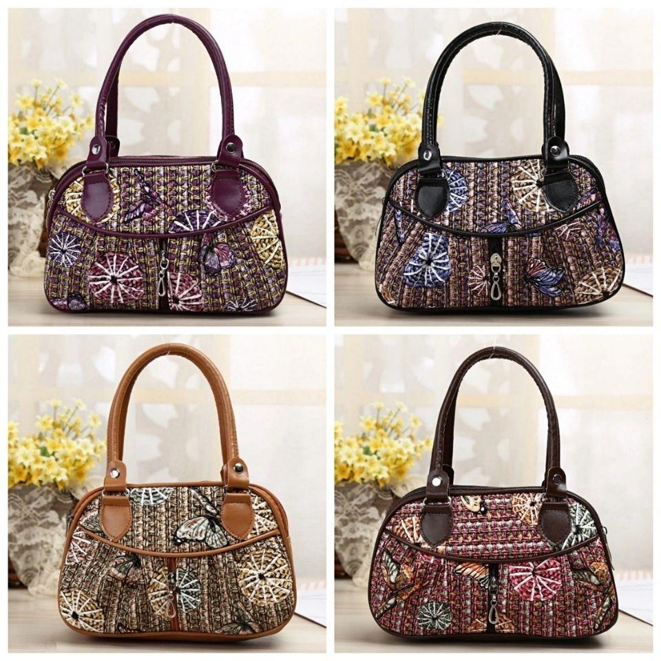 New Mom Bag, Handbag Grocery Bag Coin Purse Handbag, Retro Bohemian Style Women's Bag