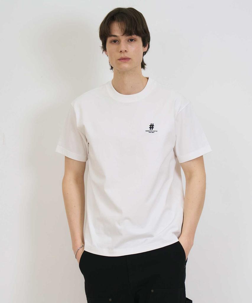 BEENTRILL Shake Hashtag Comfort Fit T-Shirt (Off-White)