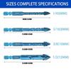 Four-Edged Serrated Eccentric Drill Bit Set High Hardness Hexagonal Simple Installation Multifunction Drill Bit
