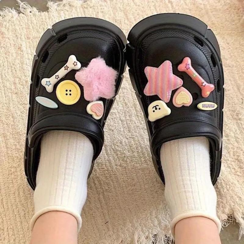 1Set Cute Cartoon Shoes Accessories Boys Girls Sandals Garden Shoe Buckle Diy Shoe Decoration