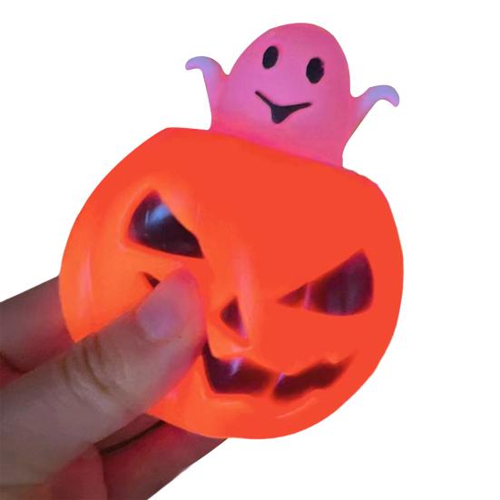 Halloween Skull Stress Ball Skull Bone Squeeze Toy Creepy Handheld Fidget Toys Relaxation Tools for Anxiety Relief