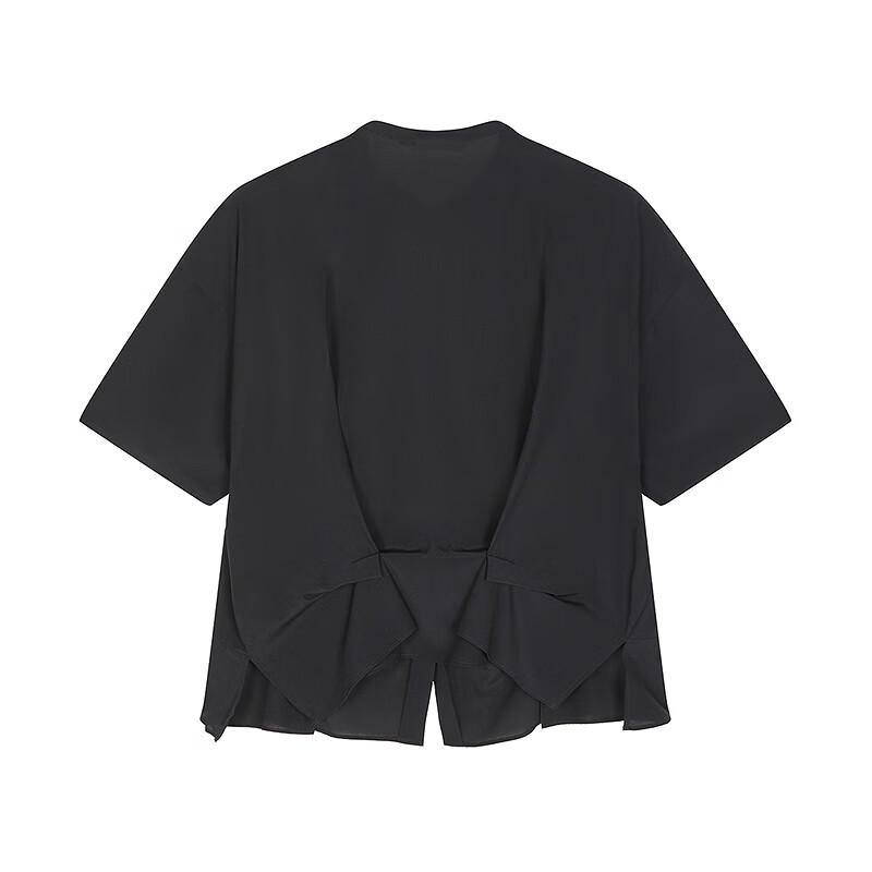 LESS 2025 Summer Stand Collar Short Sleeve Shirt