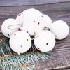 Foam Star Christmas Tree Ornament Shatterproof White Snowball Hanging Decor for Holiday Home Festive Party Decoration