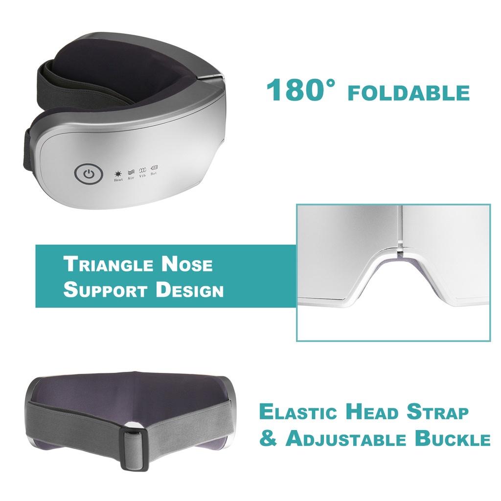 3.7V 4D Electric Smart Eye Massager Vibration Heated Massage For Tired Eyes Dark Circles Remove Eye Care