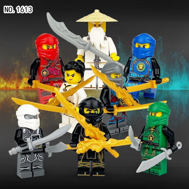 Little Sun 1613 M8121 8007 Ninja minifigures small particle mosaic doll toy bag humanized doll educational toy