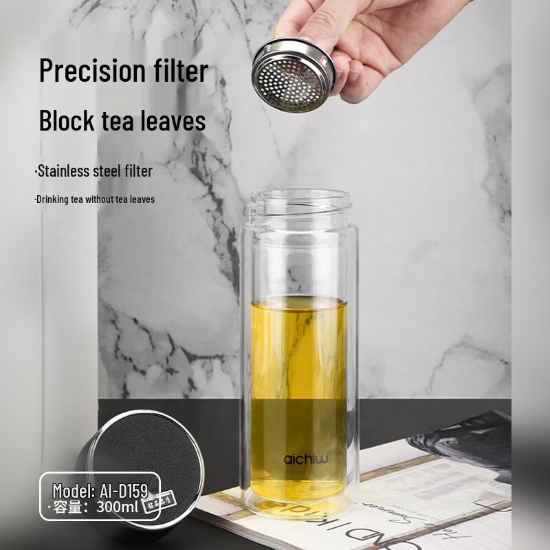 Ai Qiwu Spring Breeze Double-Walled Glass Cup