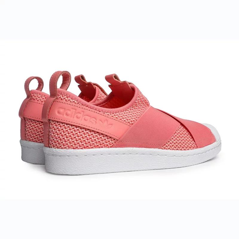 Adidas Originals Superstar Confortable Durable Basse Chaussures de Style de Vie Décontractées Femme Baskets Rouge BY2950