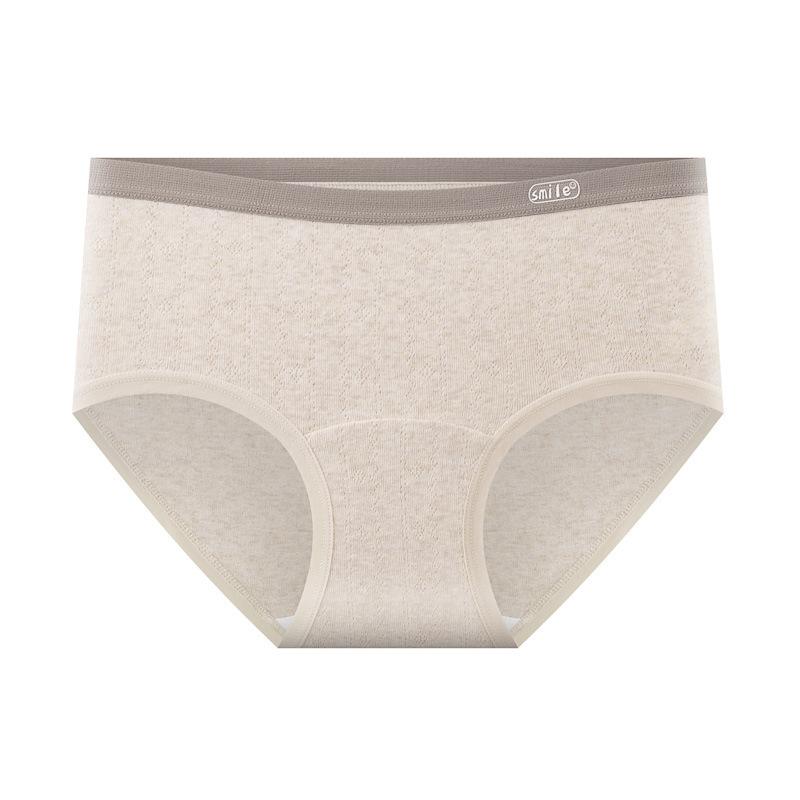 Женские Весенние и Летние Хлопковые Полностью Закрывающие Хлопковые Удобные Трусы с Высокой Талией, Поддерживающие Живот и Бедра M абрикосовый