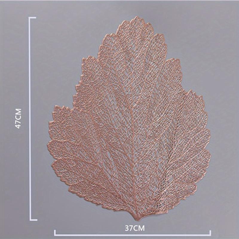 Tischset für Esstisch, Untersetzer, Blatt-Simulationspflanze, Tasse, PVC, Couchtischmatten, Küche, Weihnachten, Heimdekoration