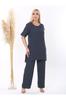 Dámský oblek velké velikosti pod svršek Velké velikosti s volným rozparkem a pružným zavinovacím oblekem