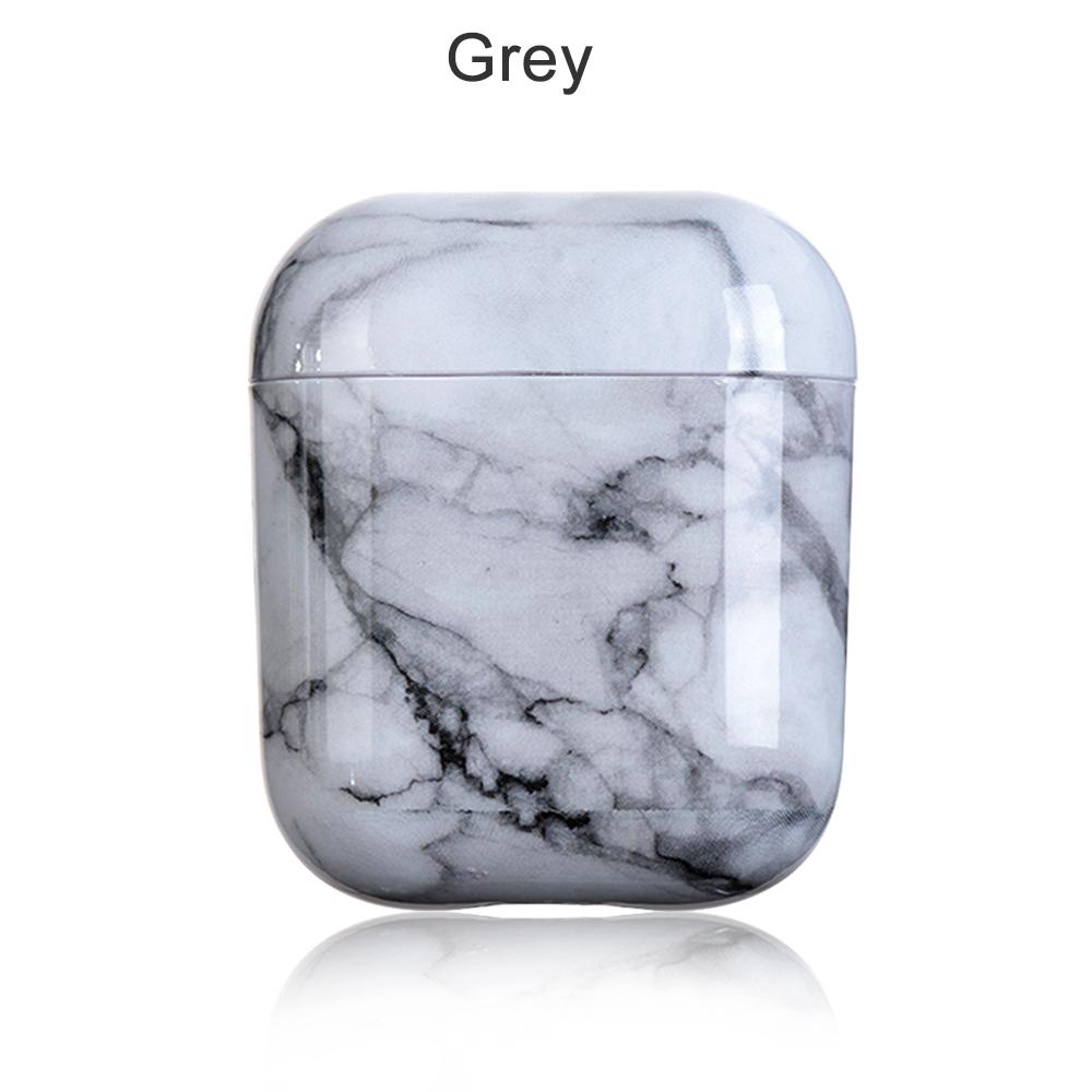 Fashion Charging Box Dust Guard Hard PC Protective Case Cover Bag Shell Marble Stone