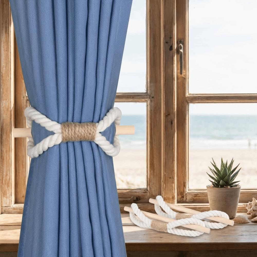 Handmade Curtain Binding Rope Simple Curtain Buckle Curtain Tiebacks  Home Decoration