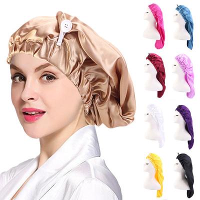 Sleep Cap Breathable Indeformable Multi-functional Women Makeup Washing Face Satin Cap