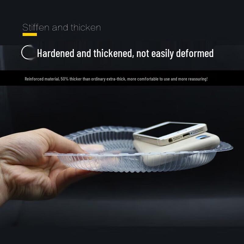 ZLIII 10-inch Extra Thick Disposable Round Plastic Plates, 10-Pack