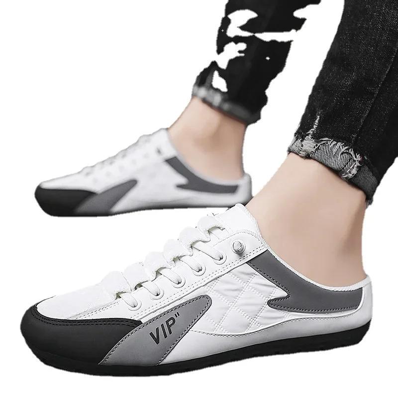 Men's Casual Shoes Non-slip Man  New Fashion Casual Half Slippers Lightweight Men's 2024 Fashion Trend Outdoor Walking Shoes