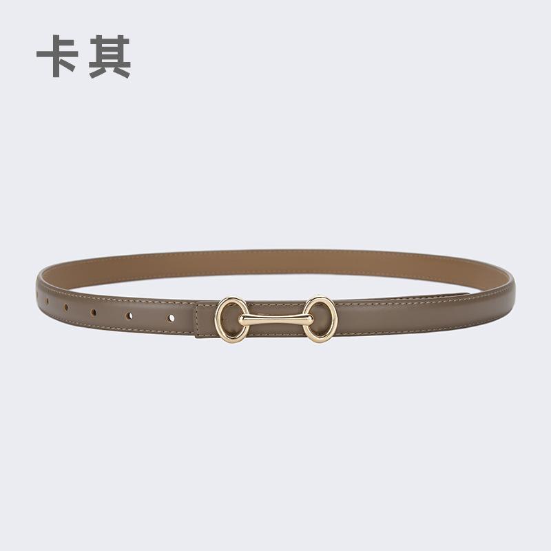 Four Seasons Available New Leather Belt Women'S Simple Fashion Versatile Belt Women'S Jeans Western Pants Paired With Pants Belt