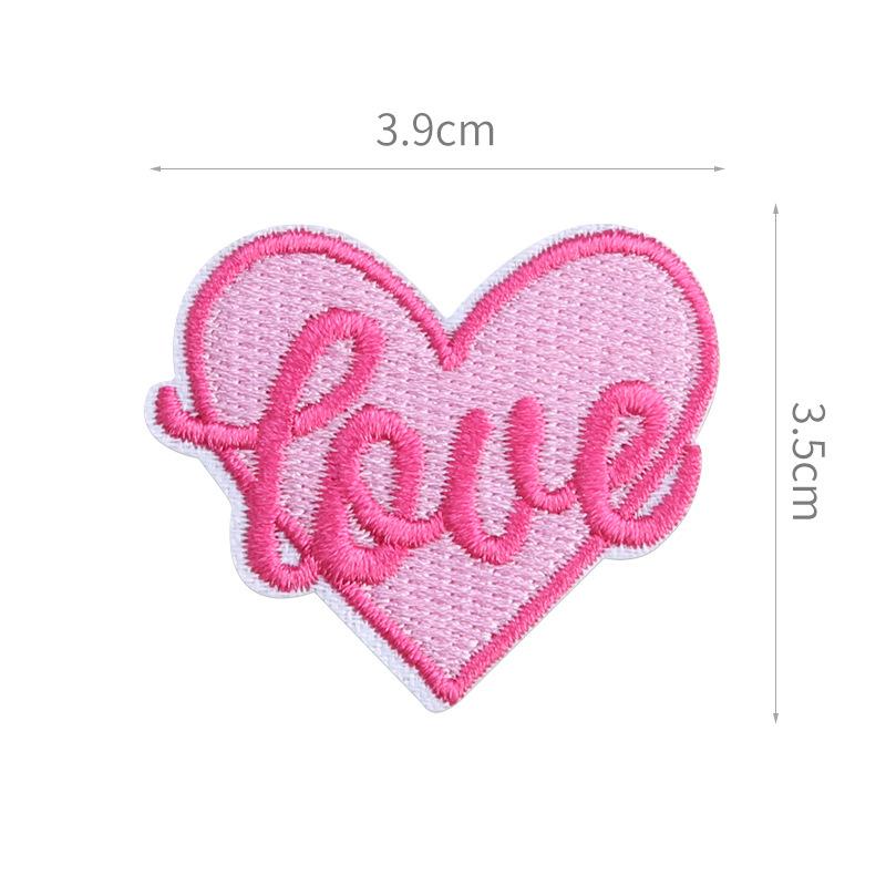 Seam-Free Down Jacket Patch Sticker, Self-Adhesive Love Embroidery Sticker, Clothes, Pants, Holes And No Marks, Repair Subsidy, Heart-Shaped Sticker