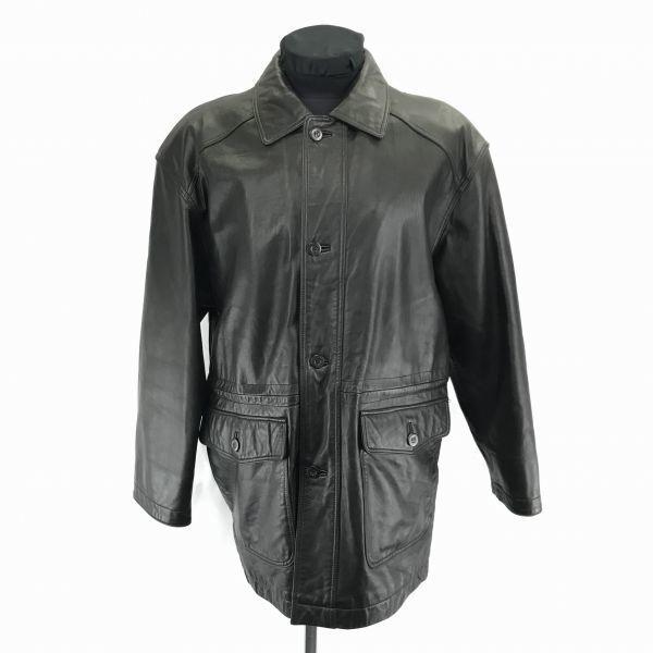 

ATELIER ZERO/Spanish Lamb Leather Coat/Outerwear/M/Black/Full Lining/Inner Pocket/Flap Pockets