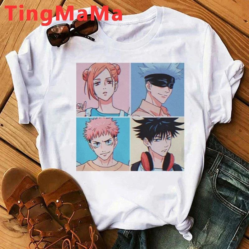 Japanese Anime Jujutsu Kaisen Unisex T Shirts Itadori Yuji Print Harajuku Tops RyoUnisex Sukuna Unisex Short Sleeves T-Shirt Unisex