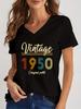 Unisexs Retro Shirts Graphic 1950 To 1959 Original Parts 1955 Design Fashion Trend Tee Vneck Y2k Shirts Aesthetics T Female