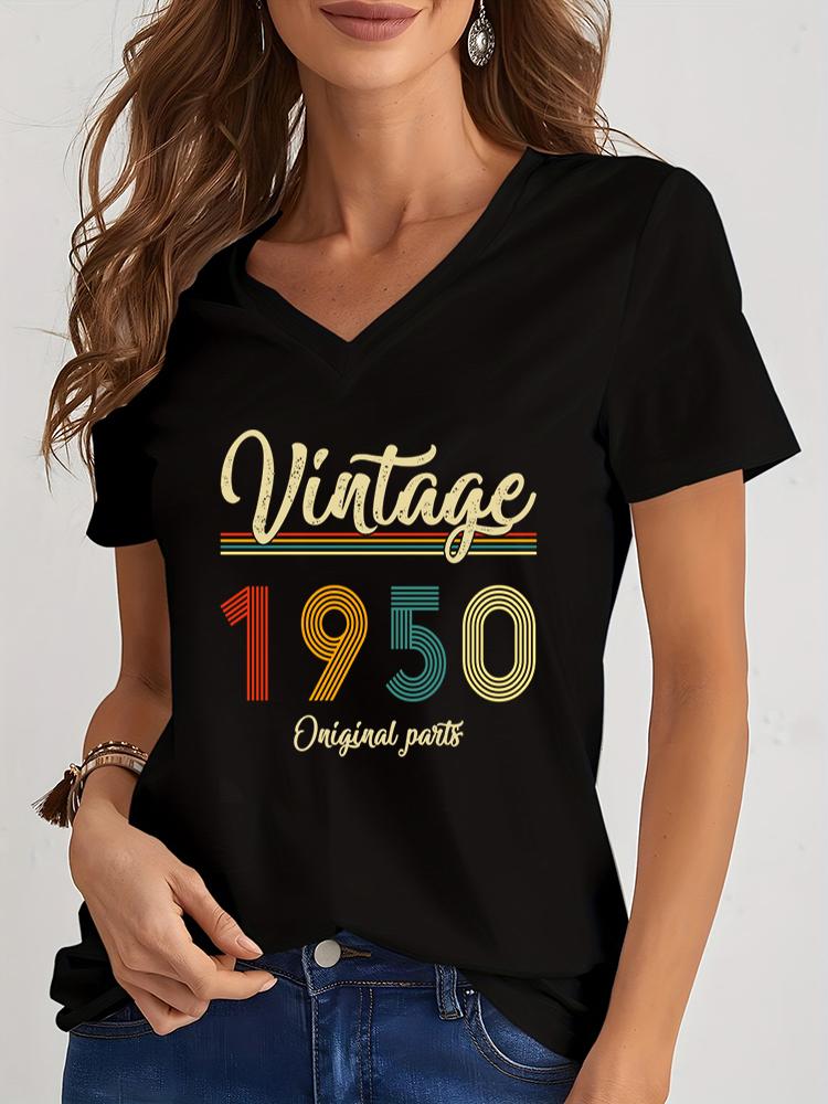 Unisexs Retro Shirts Graphic 1950 To 1959 Original Parts 1955 Design Fashion Trend Tee Vneck Y2k Shirts Aesthetics T Female